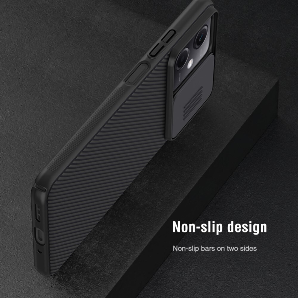 Xiaomi Redmi Note 12 Cover med kamerabeskyttelse - CamShield, Sort