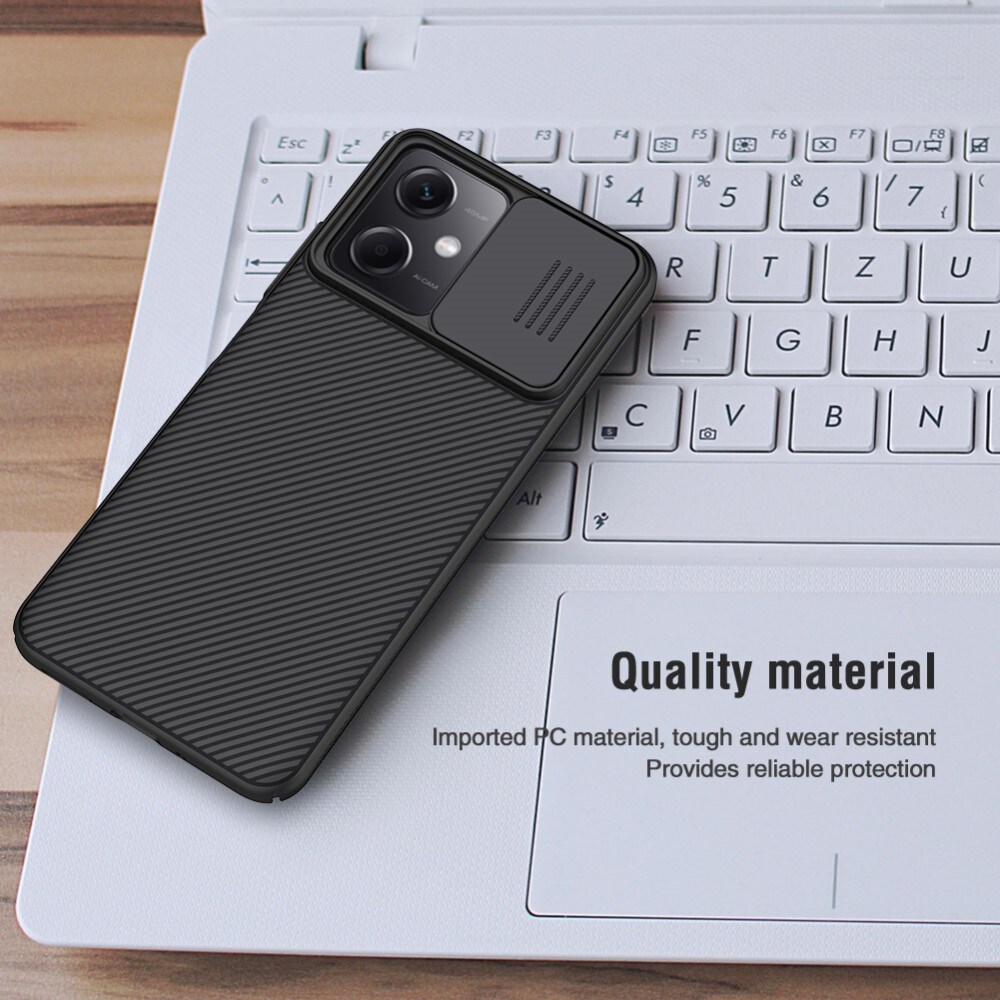 Xiaomi Redmi Note 12 Cover med kamerabeskyttelse - CamShield, Sort
