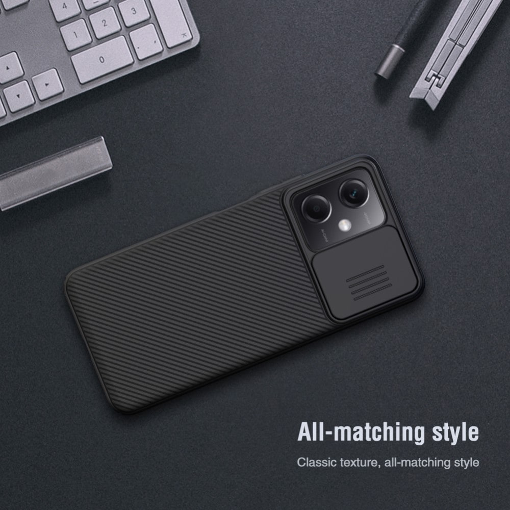 Xiaomi Redmi Note 12 Cover med kamerabeskyttelse - CamShield, Sort