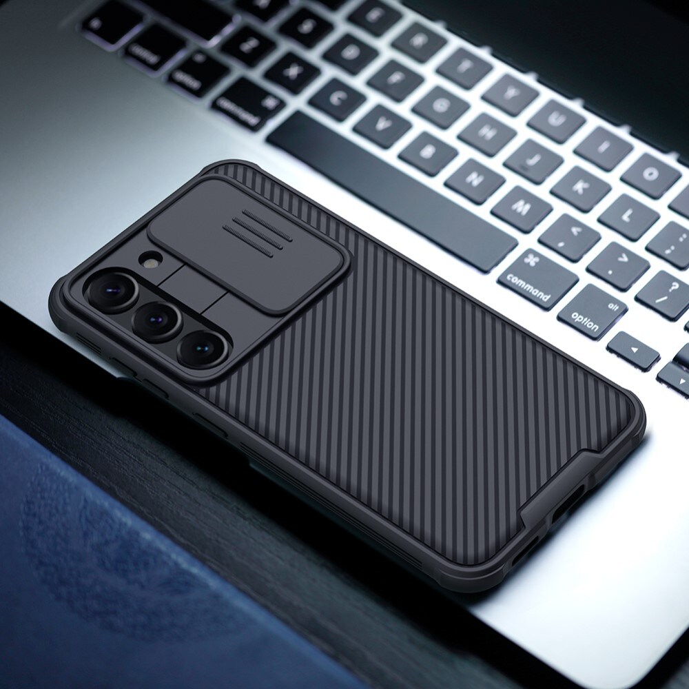 Samsung Galaxy S23 Cover med kamerabeskyttelse - CamShield, Sort