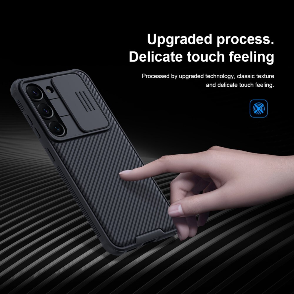 Samsung Galaxy S23 Cover med kamerabeskyttelse - CamShield, Sort