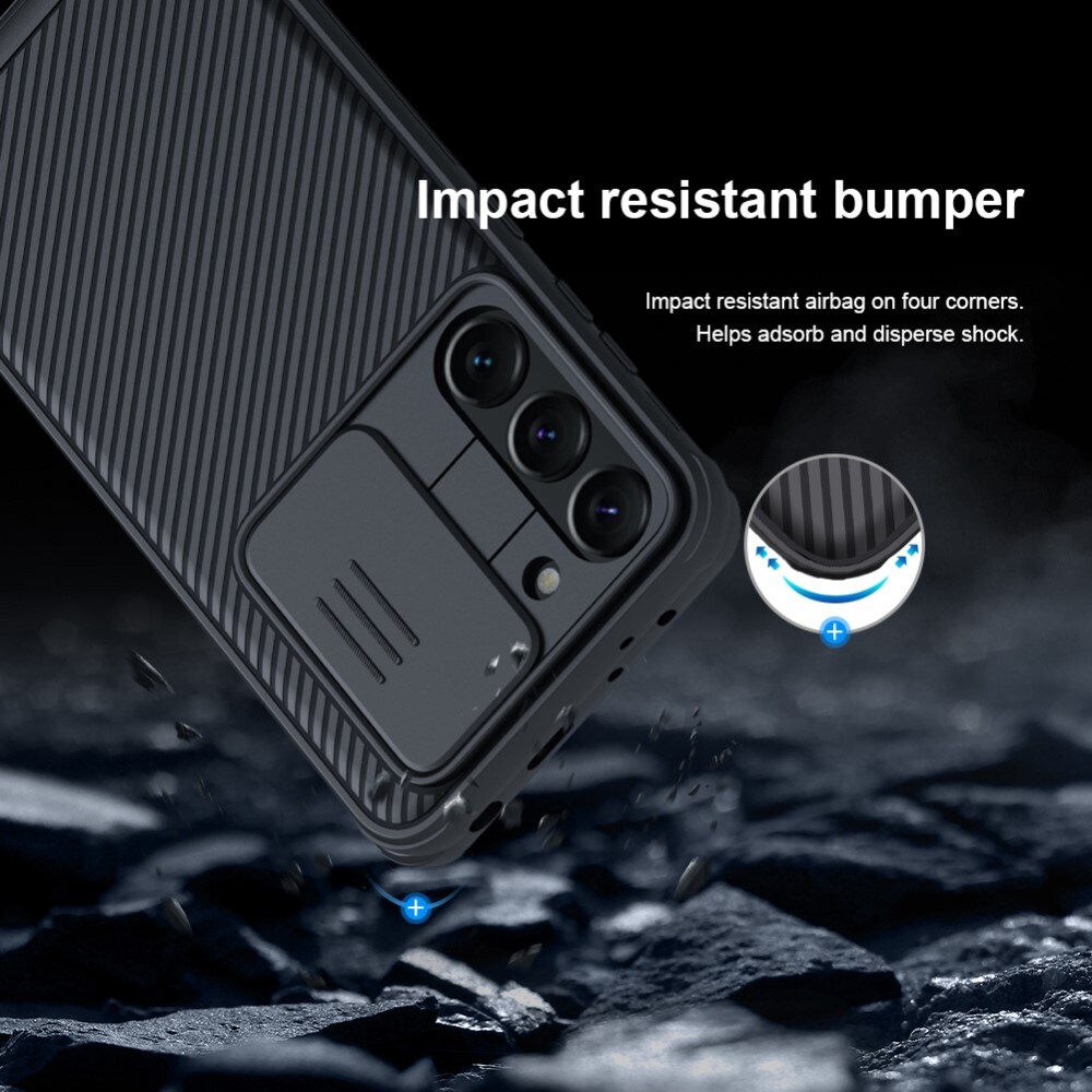Samsung Galaxy S23 Cover med kamerabeskyttelse - CamShield, Sort