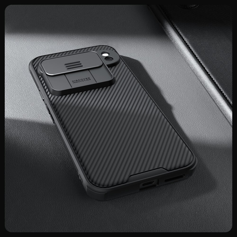 Google Pixel 9 Pro Cover med kamerabeskyttelse - CamShield, Sort