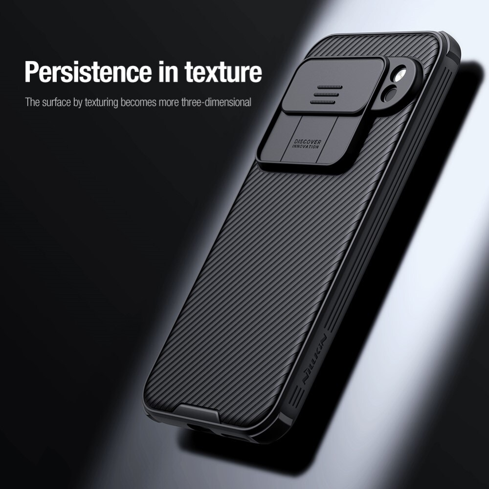 Google Pixel 9 Pro Cover med kamerabeskyttelse - CamShield, Sort