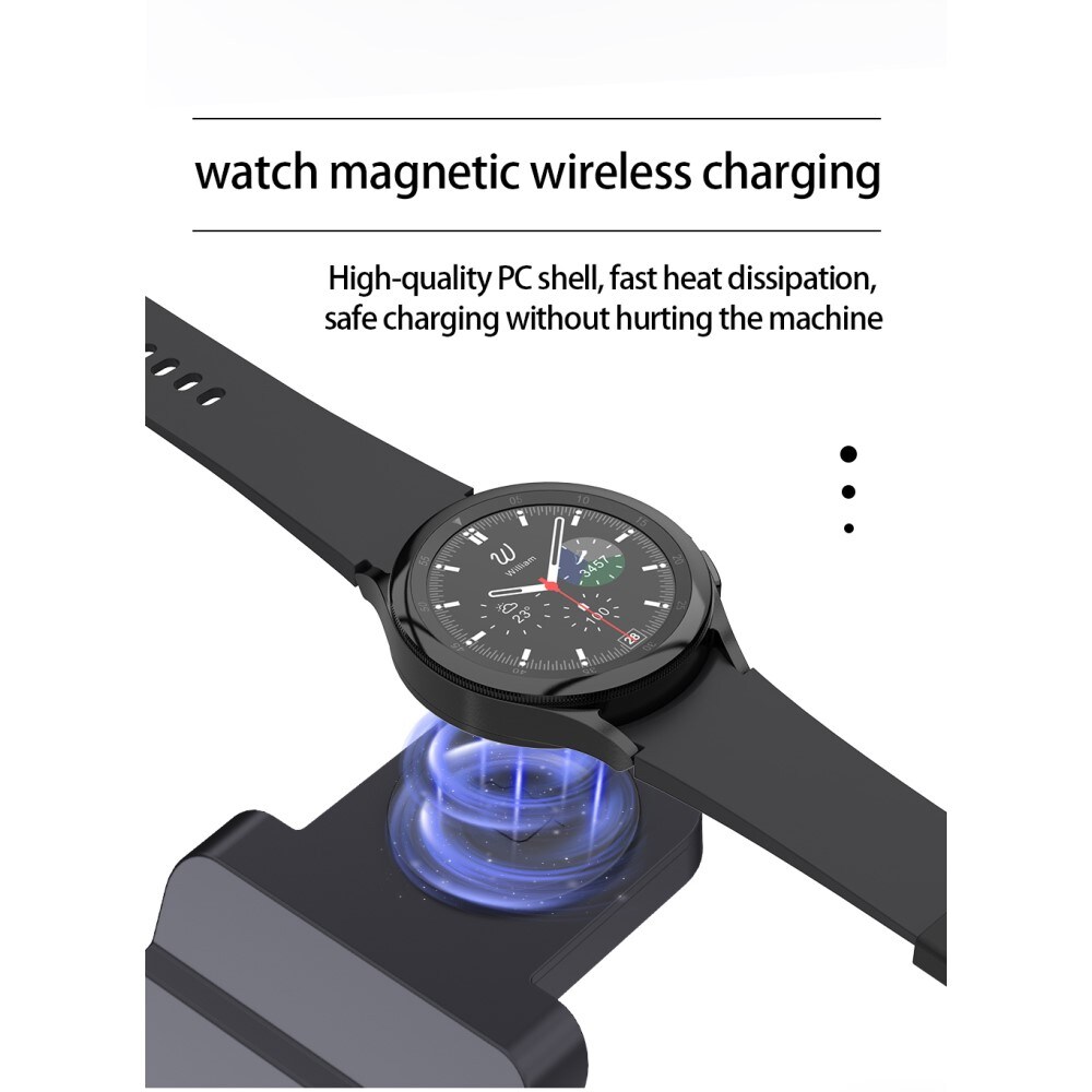 Trådløs 3-i-1 Samsung oplader, Sort