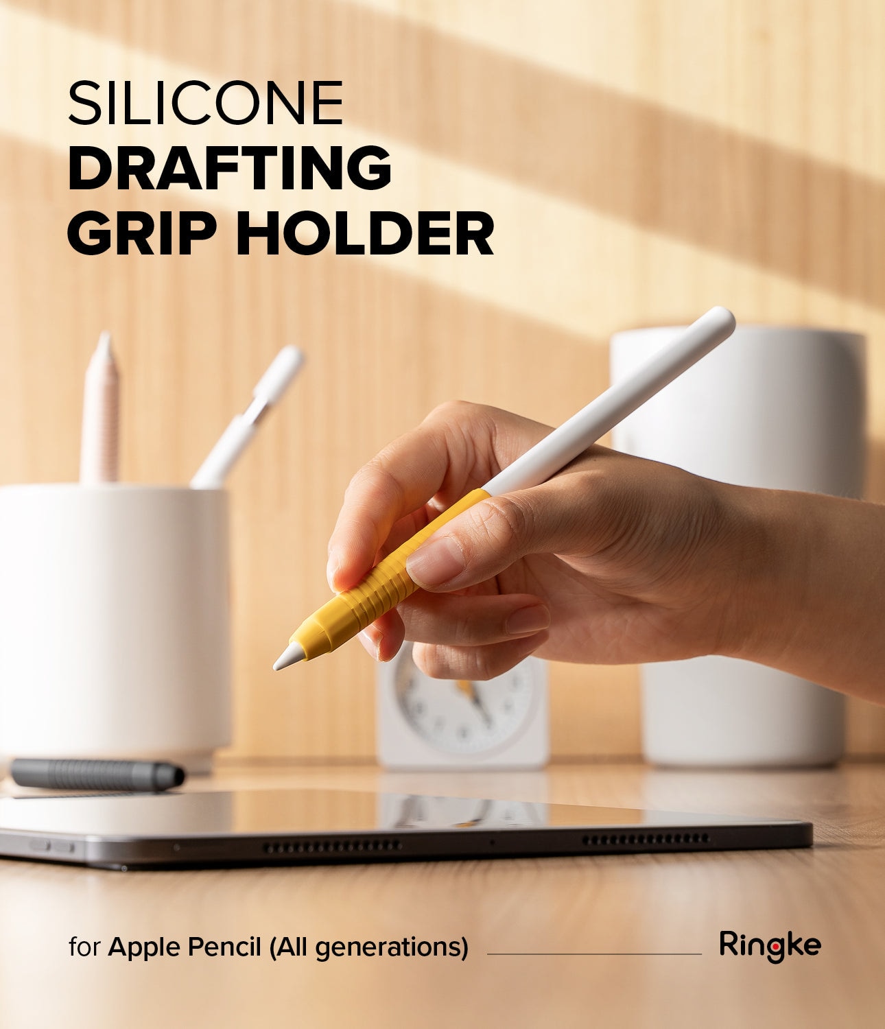 Apple Pencil grip i silikone, Hvid