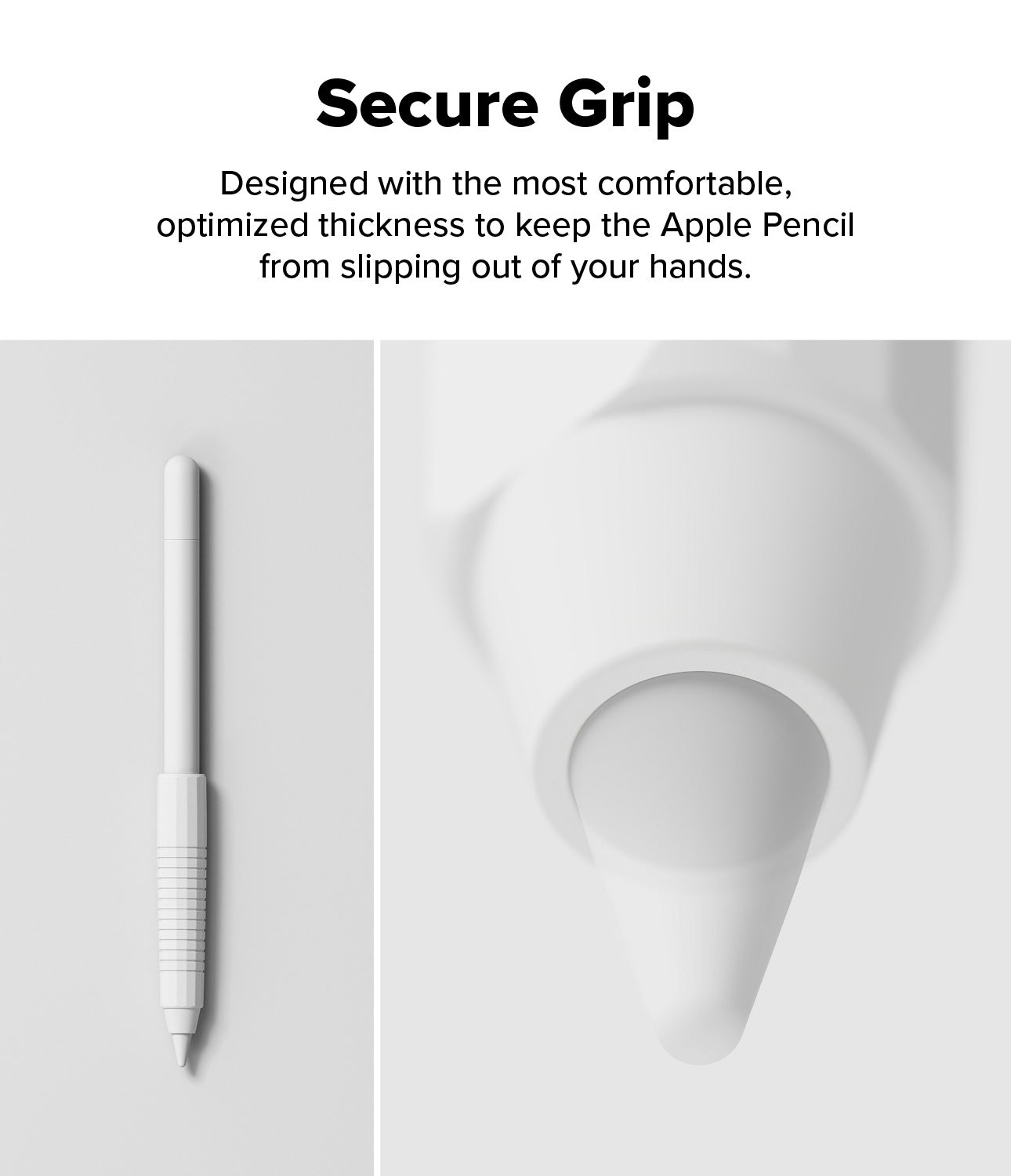 Apple Pencil grip i silikone, Hvid