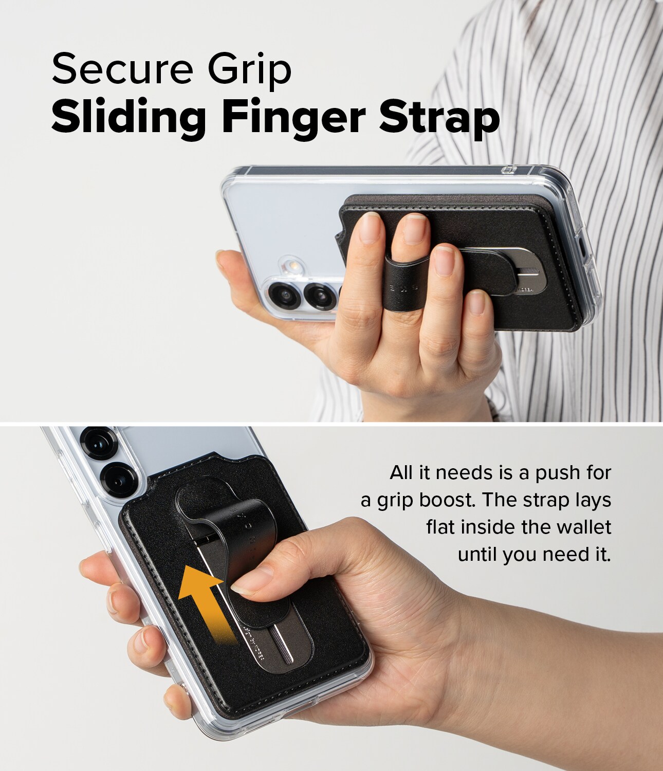 Samsung Galaxy Magnetisk kortholder med greb, Sort