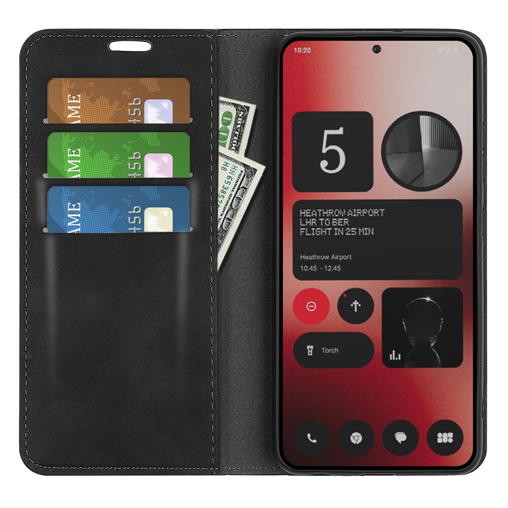 Nothing Phone 2a Slankt etui med kortholder, Sort