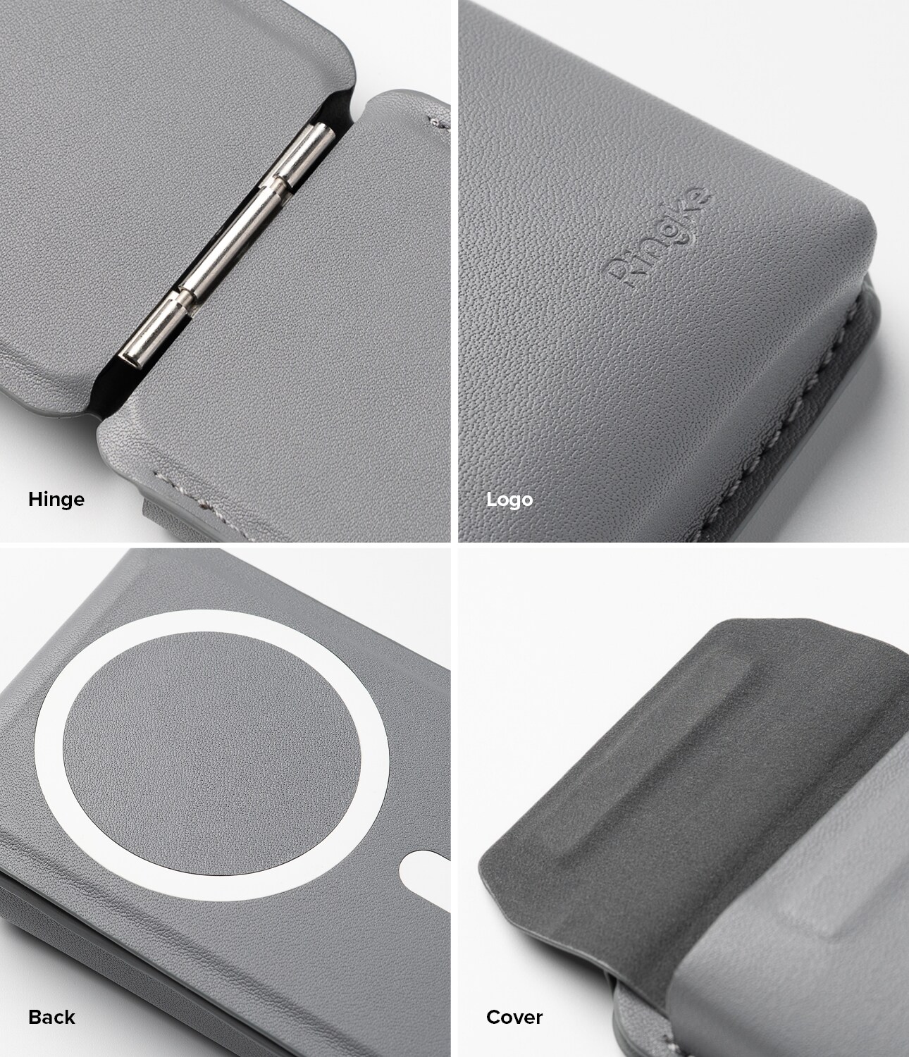 MagSafe pung med stativ, Light Grey
