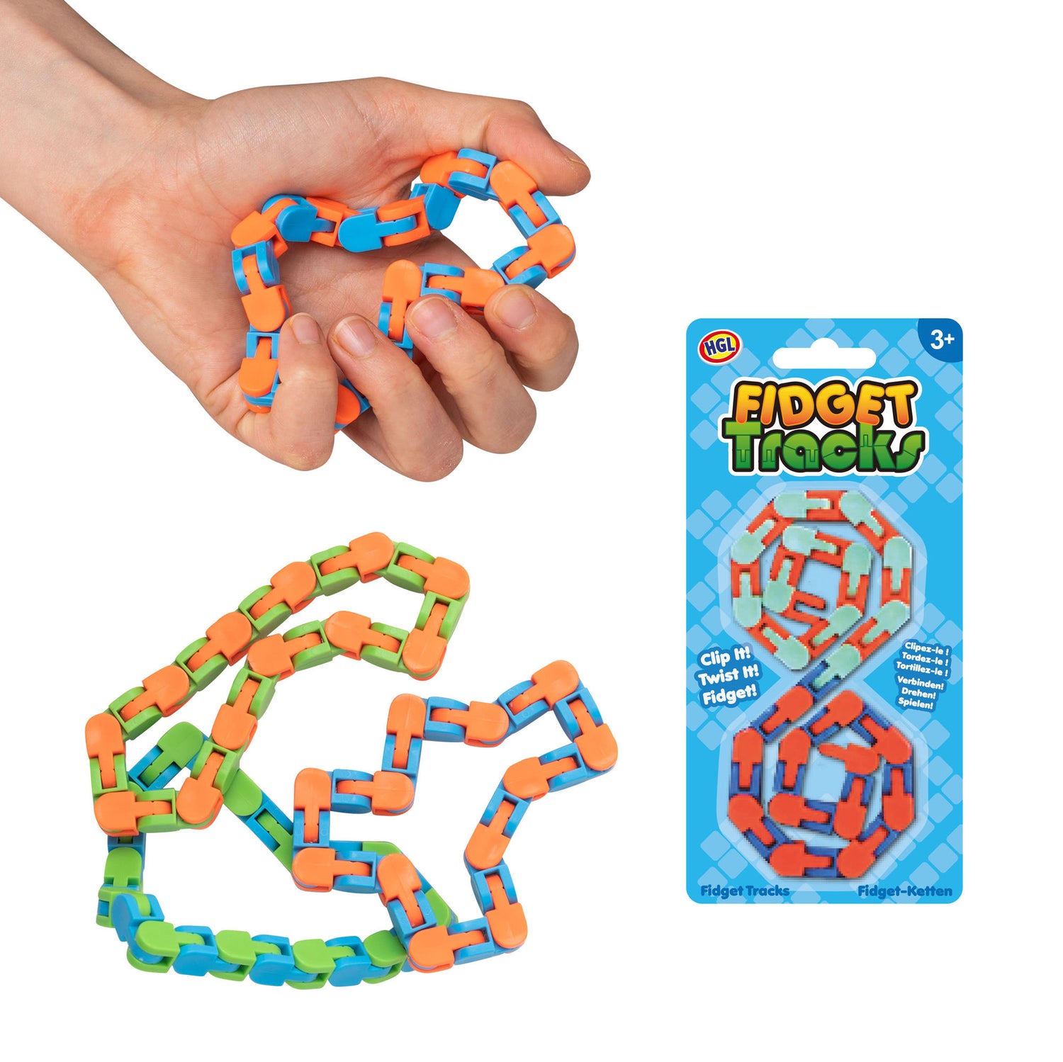 Fidget tracks - bøjelig fidgetkæde