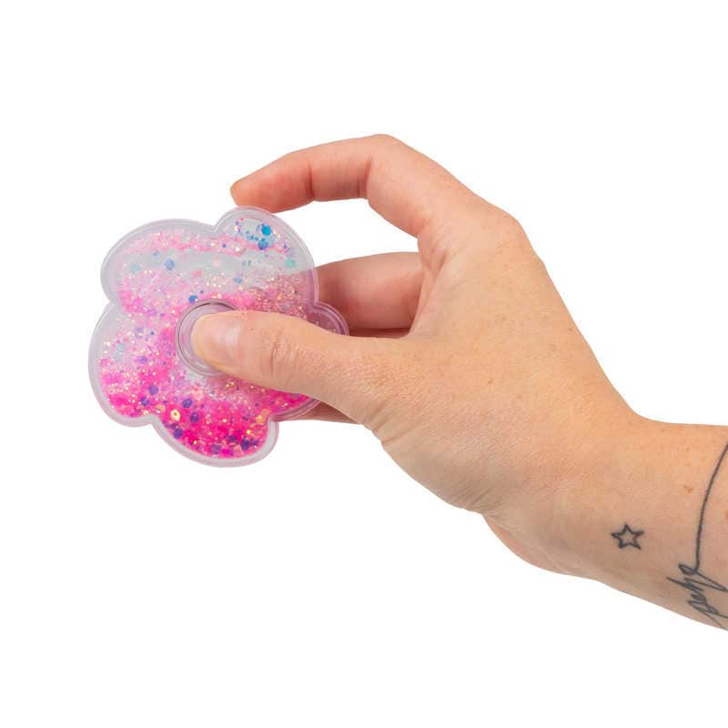 Glitrende fidget spinner blomst