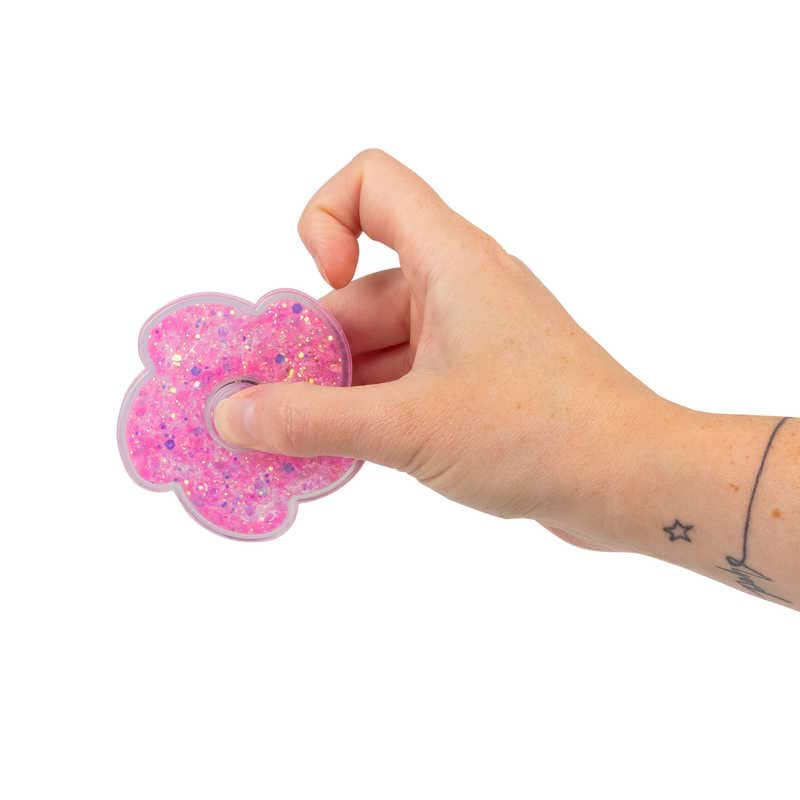 Glitrende fidget spinner blomst