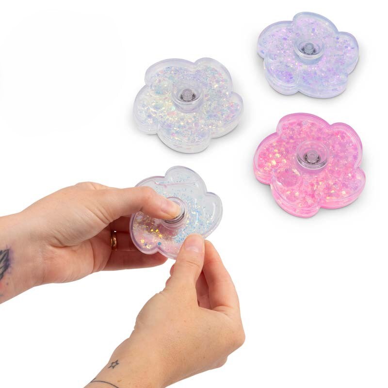 Glitrende fidget spinner blomst