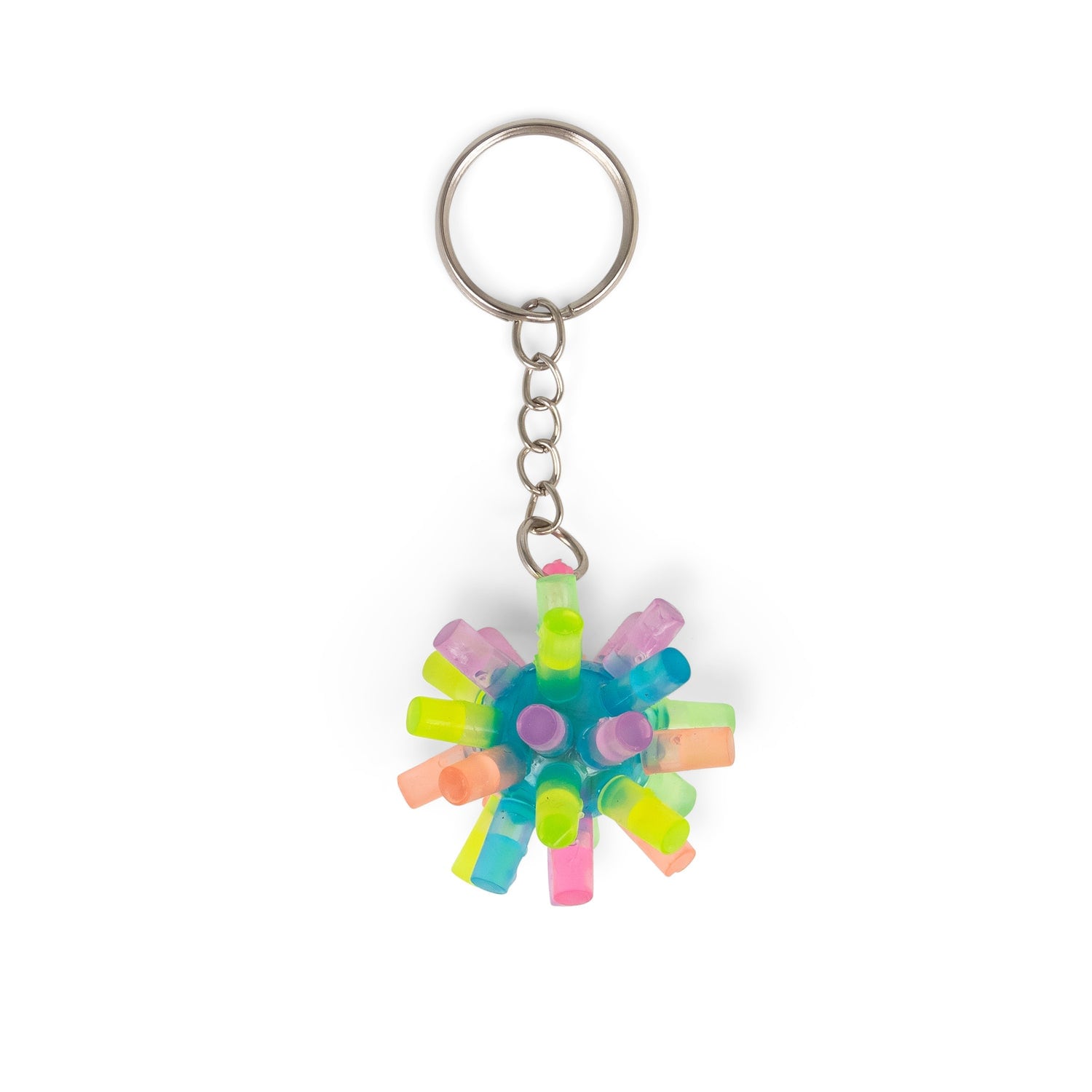 Lysende Nøglering - Flashing Spiky Keychain