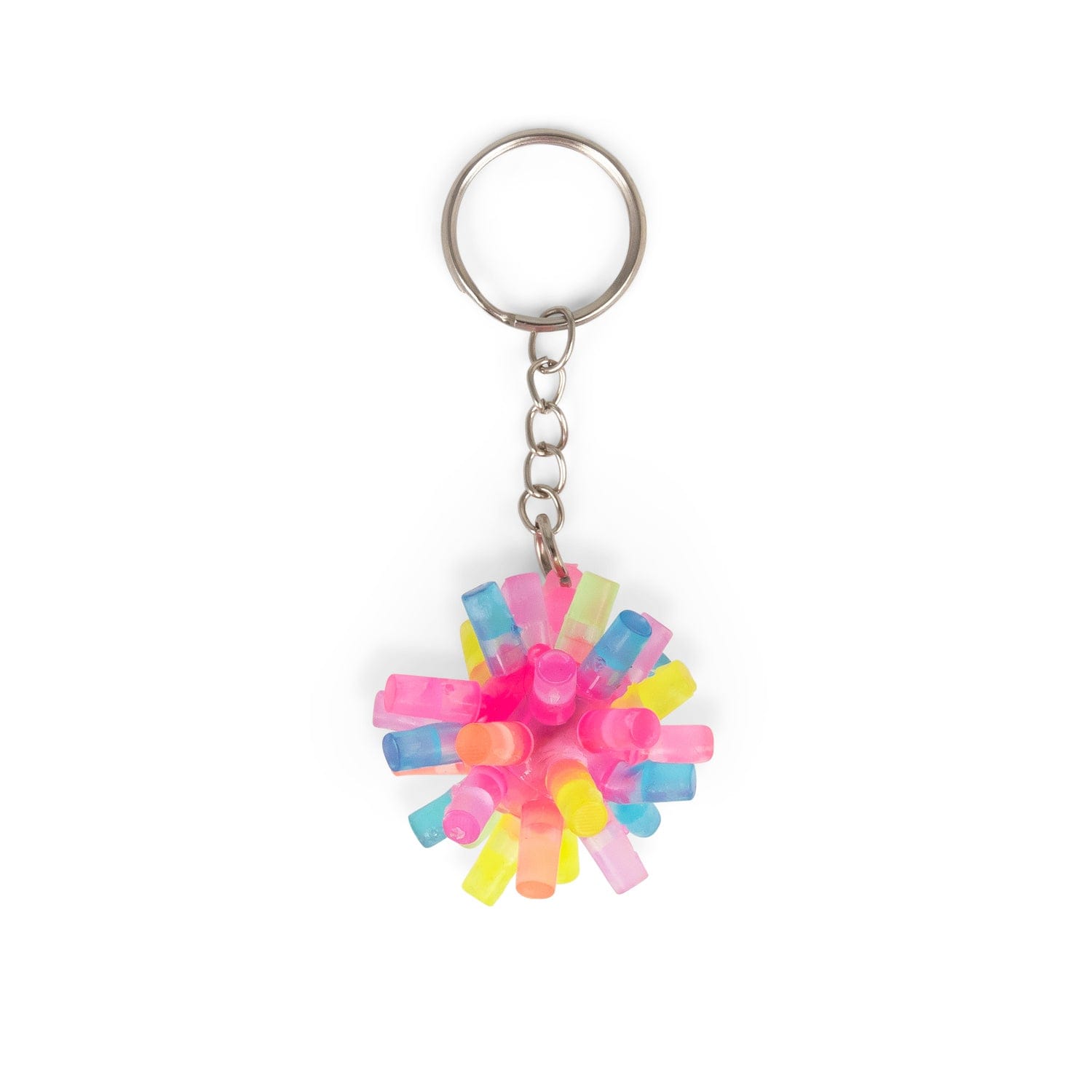 Lysende Nøglering - Flashing Spiky Keychain