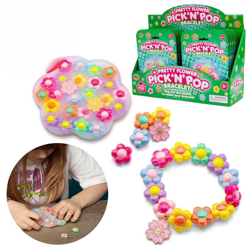 Pick N Pop armbåndssæt med fine blomster