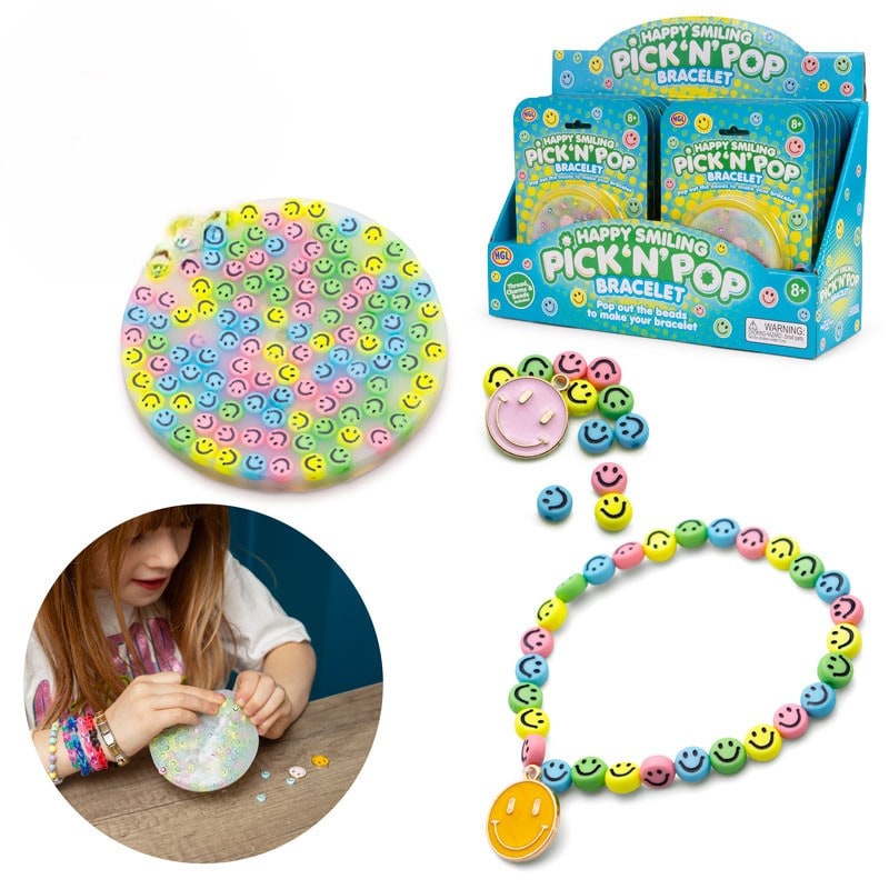 Pick N Pop armbåndssæt med glade smileys