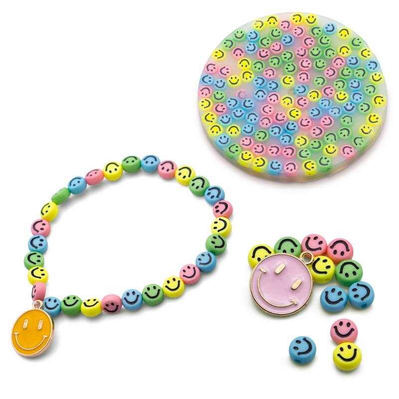 Pick N Pop armbåndssæt med glade smileys