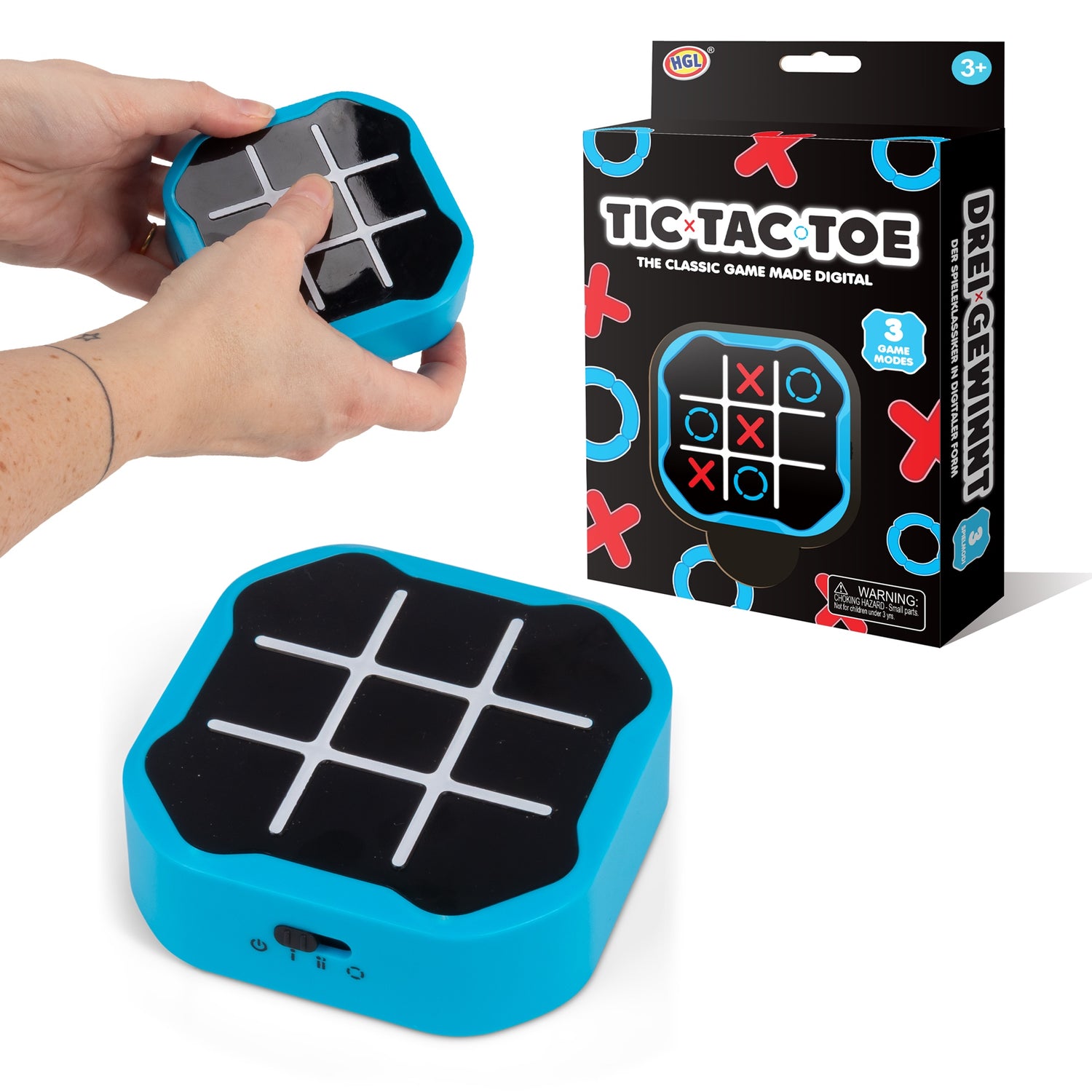 Tre på stribe spil - Tic Tac Toe, Blå