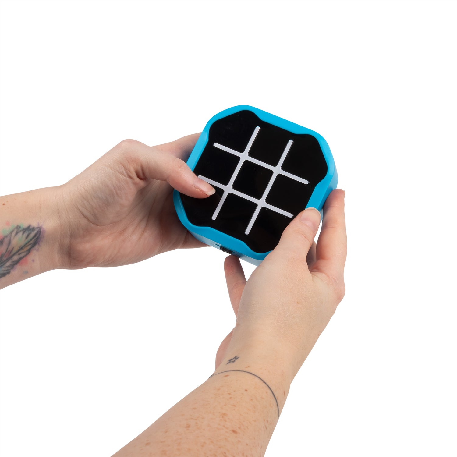 Tre på stribe spil - Tic Tac Toe, Blå