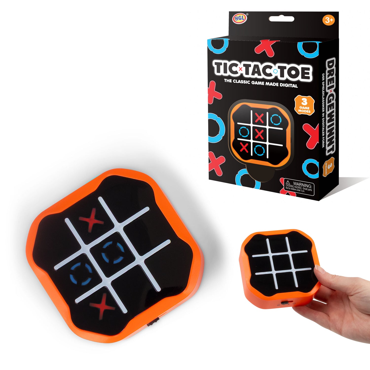 Tre på stribe spil - Tic Tac Toe, Orange