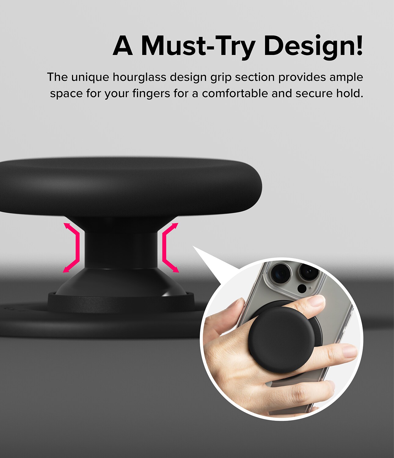MagSafe Tok Magnetic mobilholder/stativ, Black