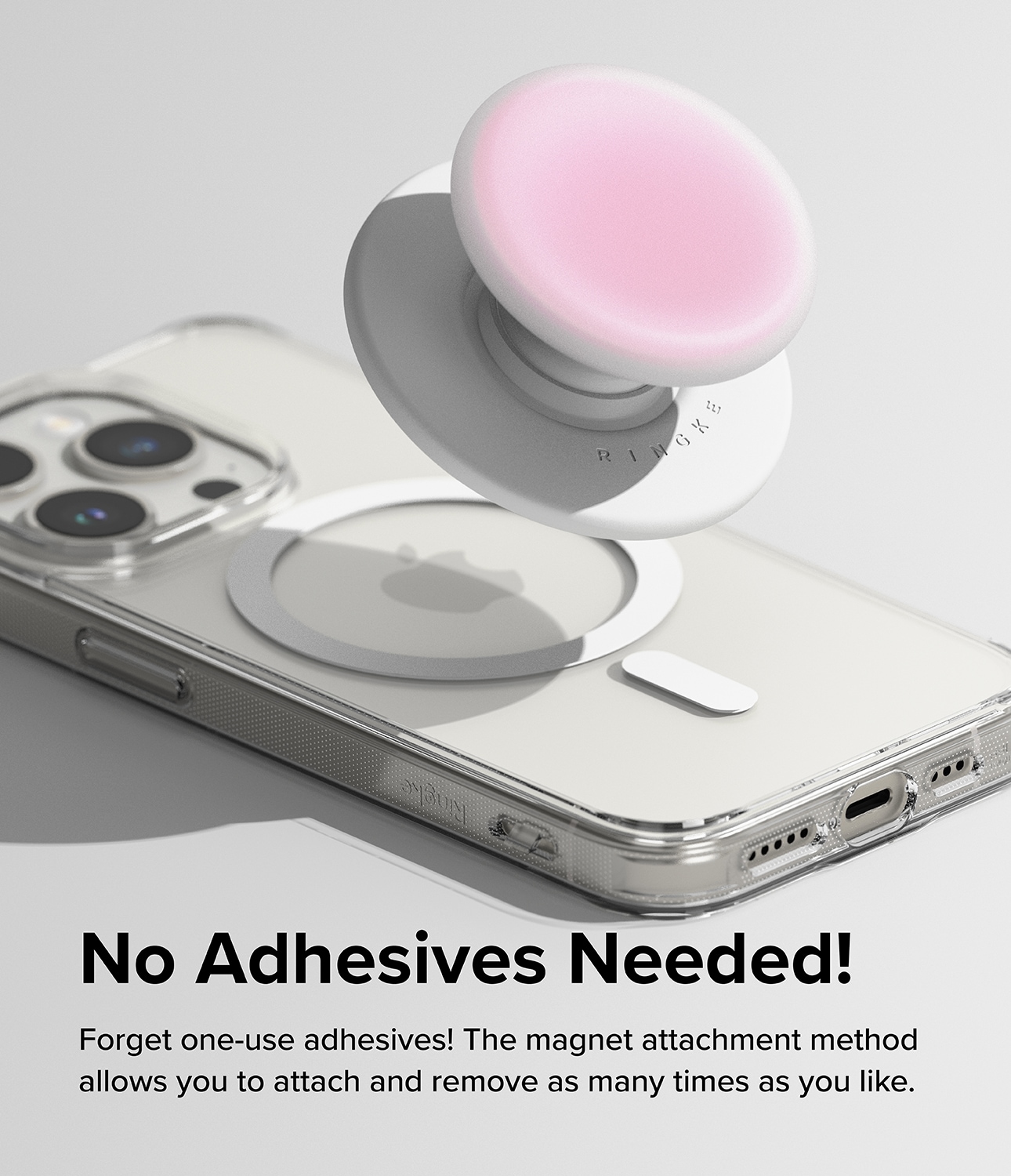 MagSafe Tok Magnetic mobilholder/stativ, Ice Pink