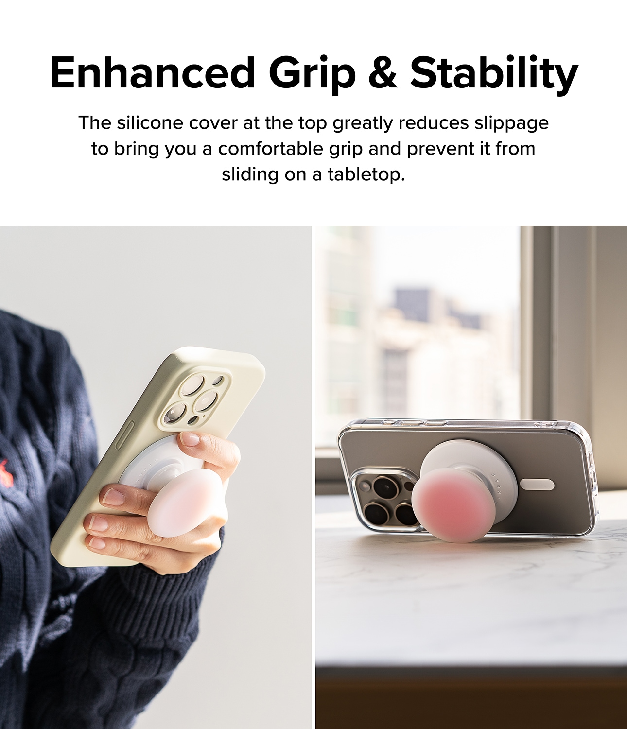 MagSafe Tok Magnetic mobilholder/stativ, Ice Pink
