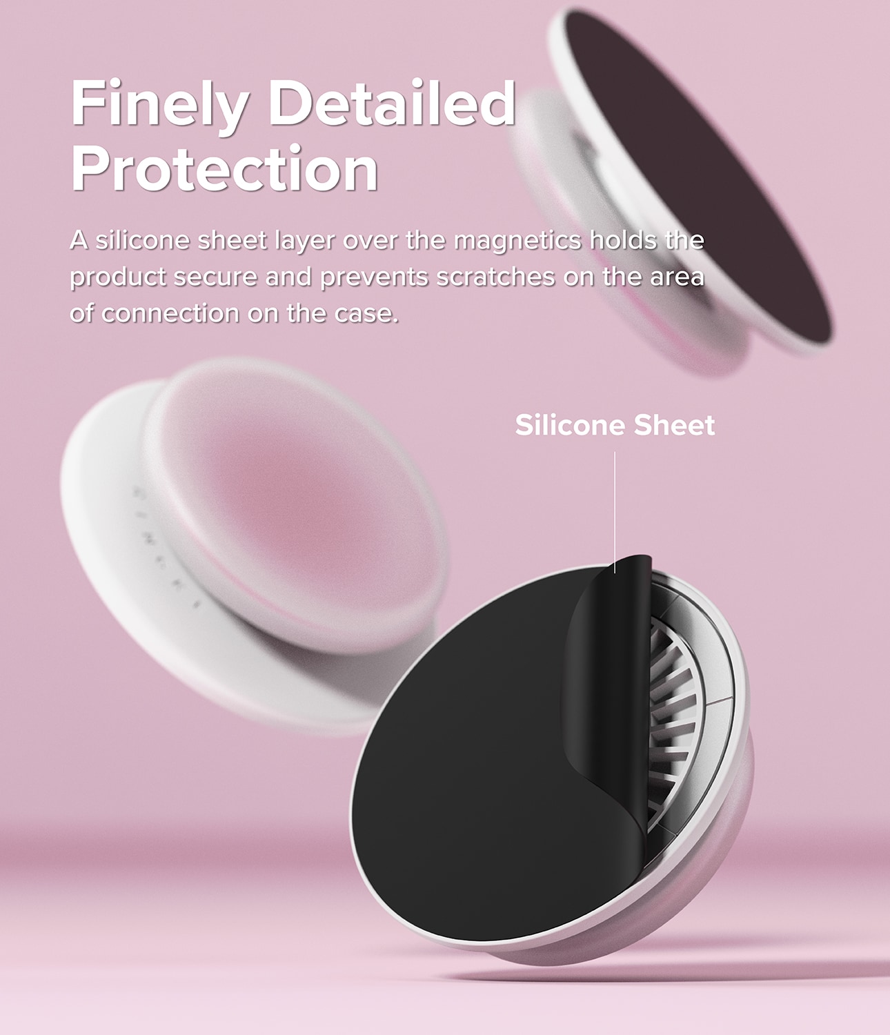 MagSafe Tok Magnetic mobilholder/stativ, Ice Pink