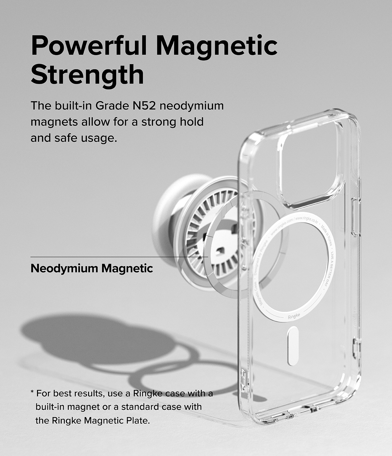 MagSafe Tok Magnetic mobilholder/stativ, Ice White