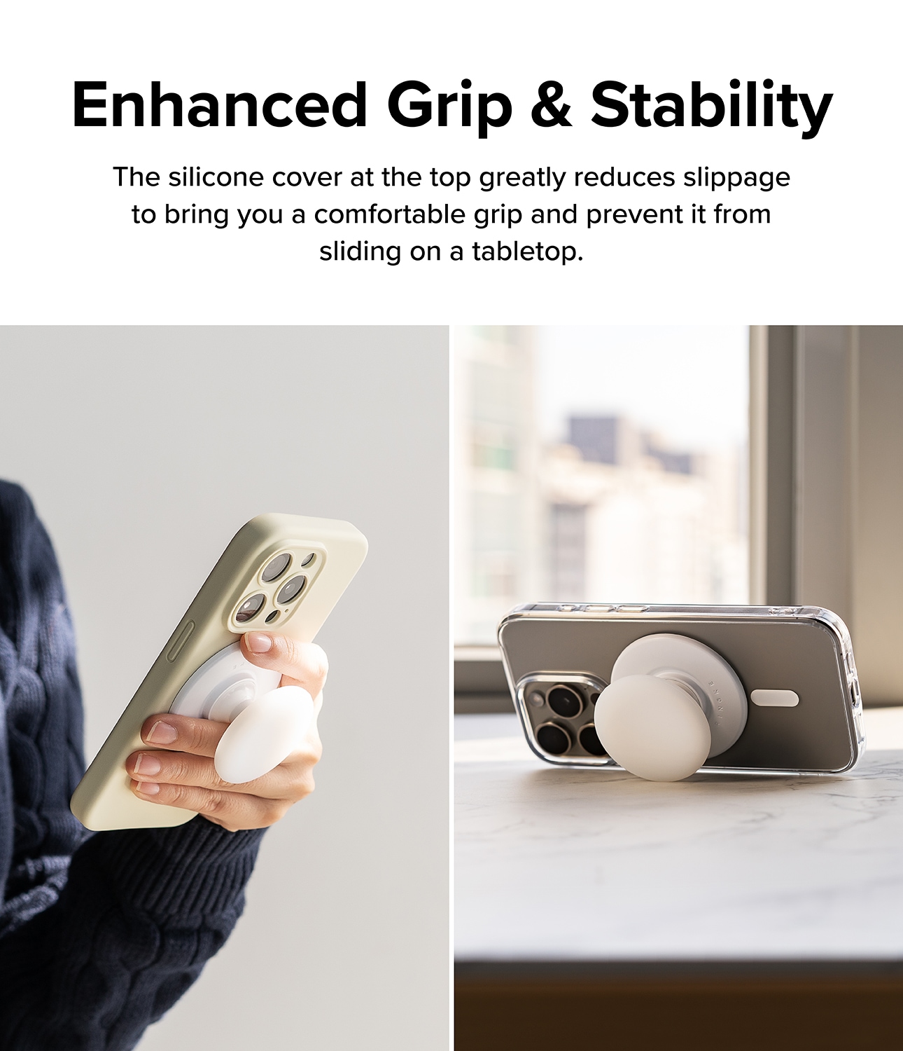 MagSafe Tok Magnetic mobilholder/stativ, Ice White