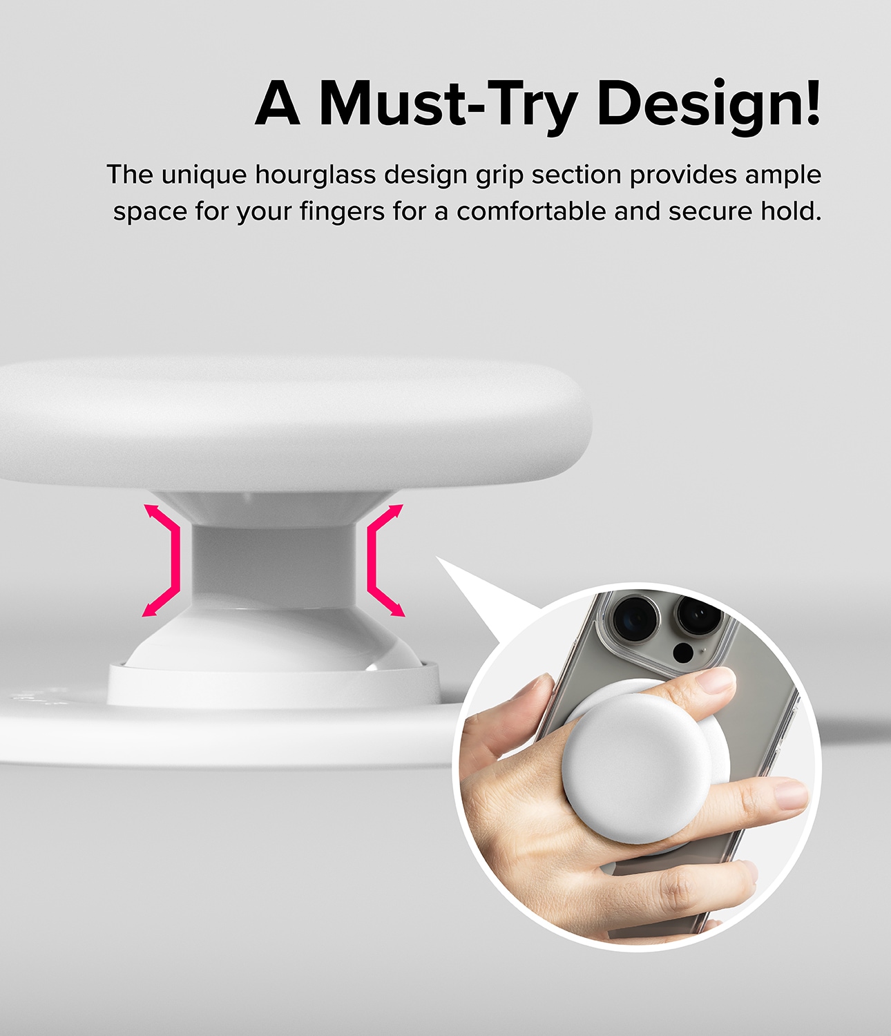 MagSafe Tok Magnetic mobilholder/stativ, Ice White