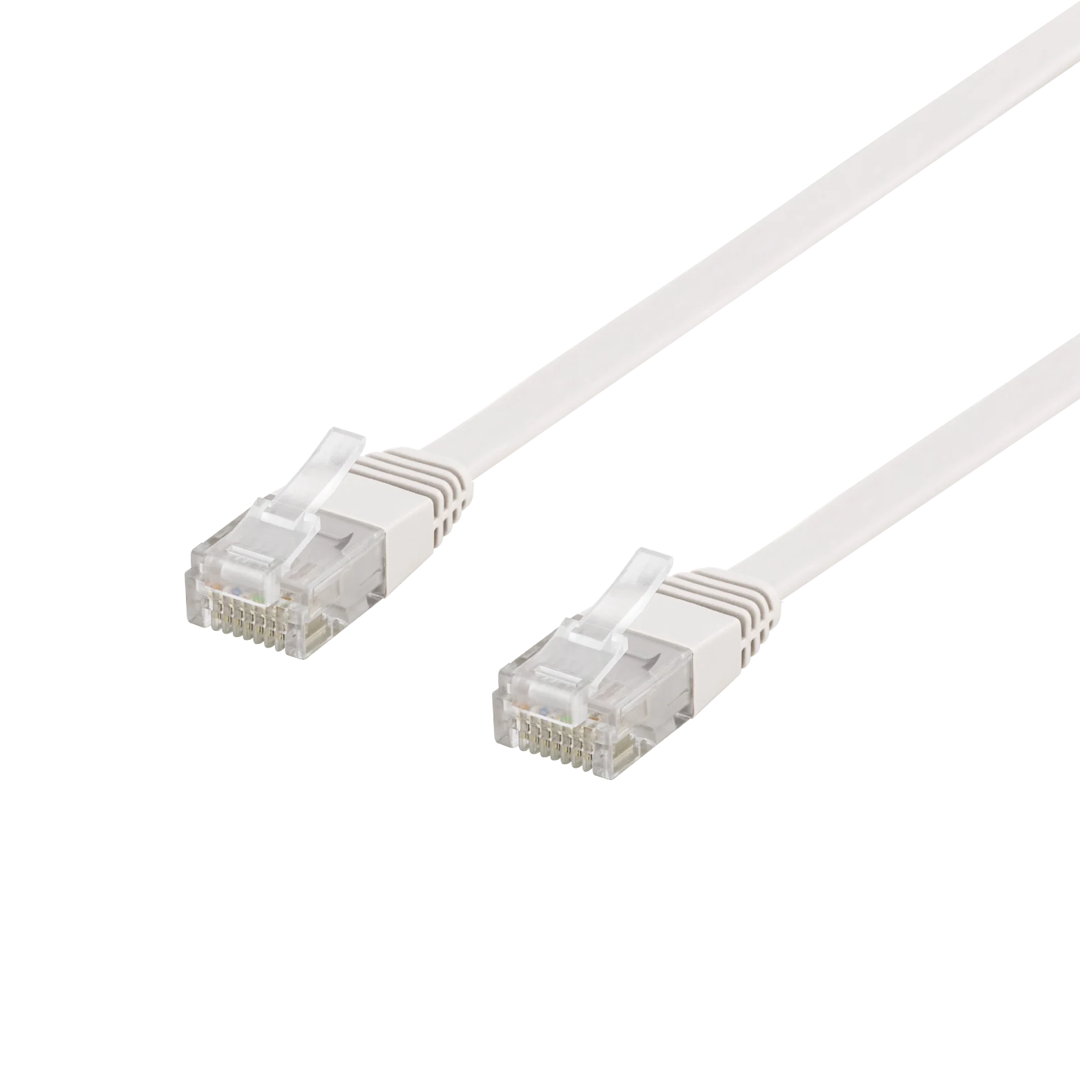 Patchkabel U/UTP Cat6 Flat 10m, Hvid