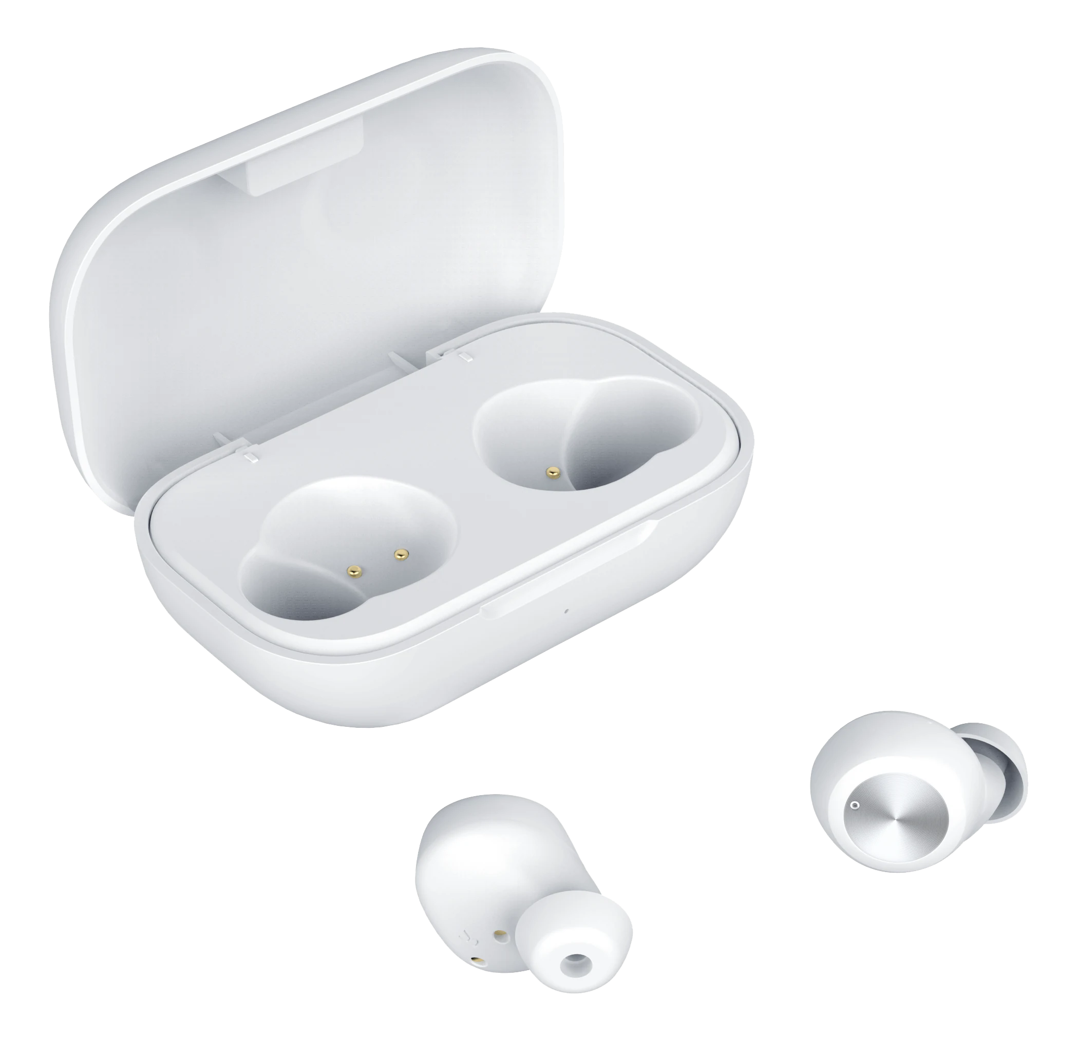 TWS høretelefoner in-ear trådløse, Hvid