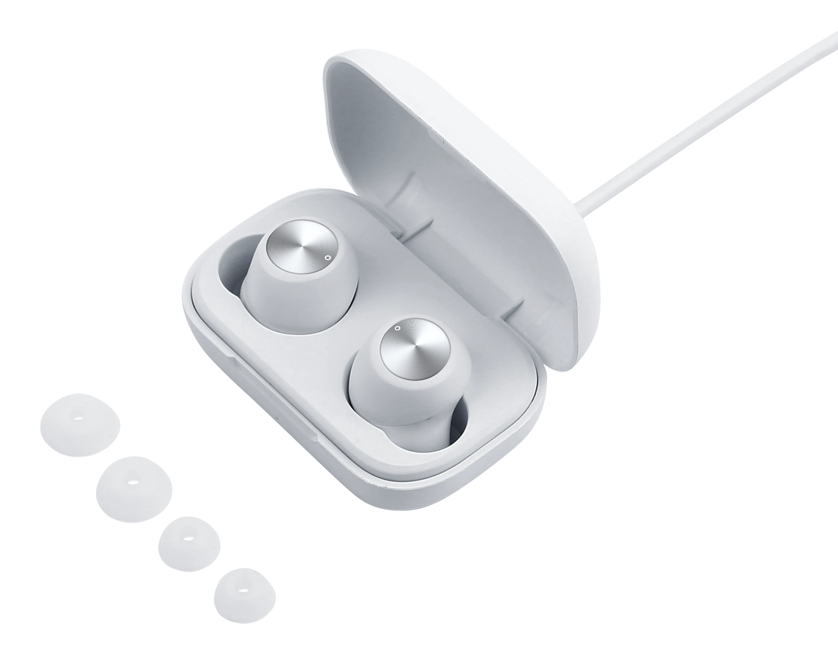 TWS høretelefoner in-ear trådløse, Hvid