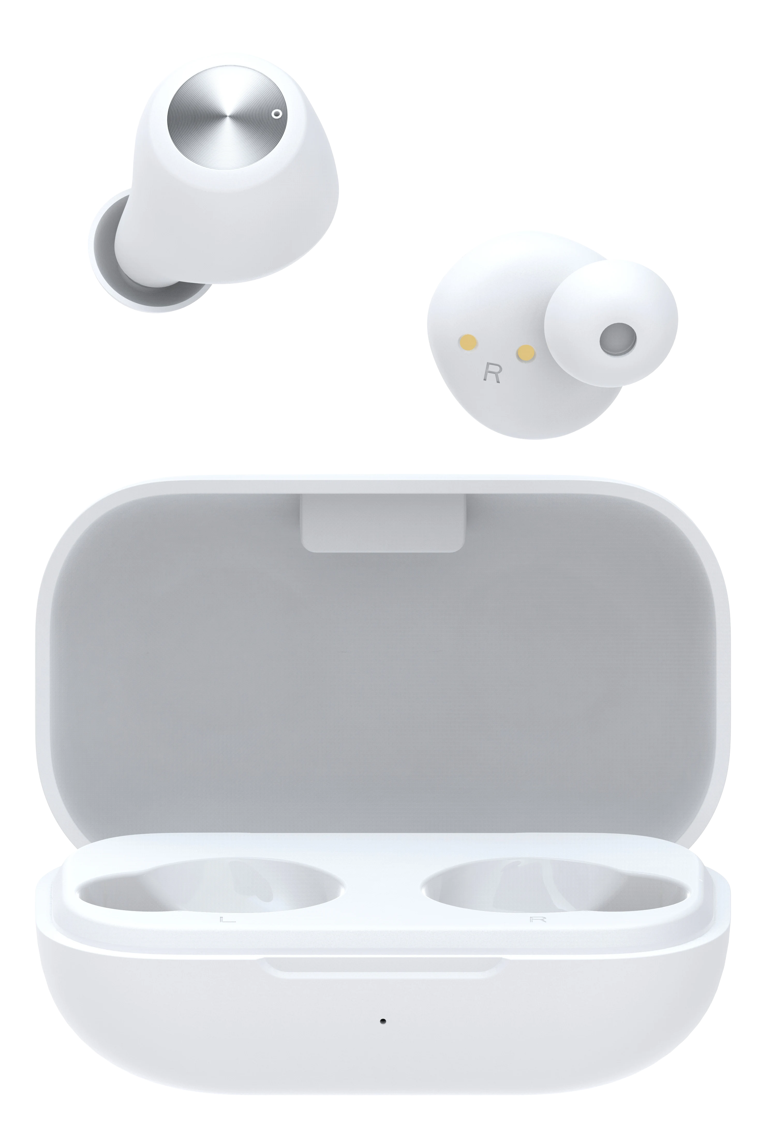 TWS høretelefoner in-ear trådløse, Hvid