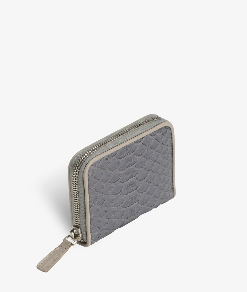 Zip Wallet Python Dark Grey