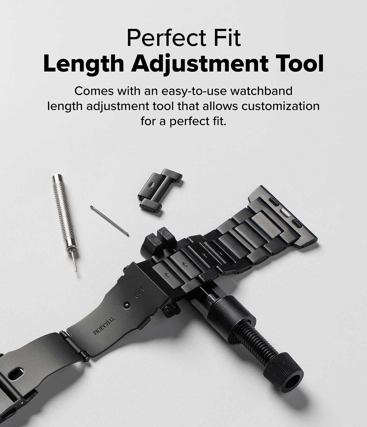 Apple Watch Series 11 46mm Armbånd Titanium One, Black