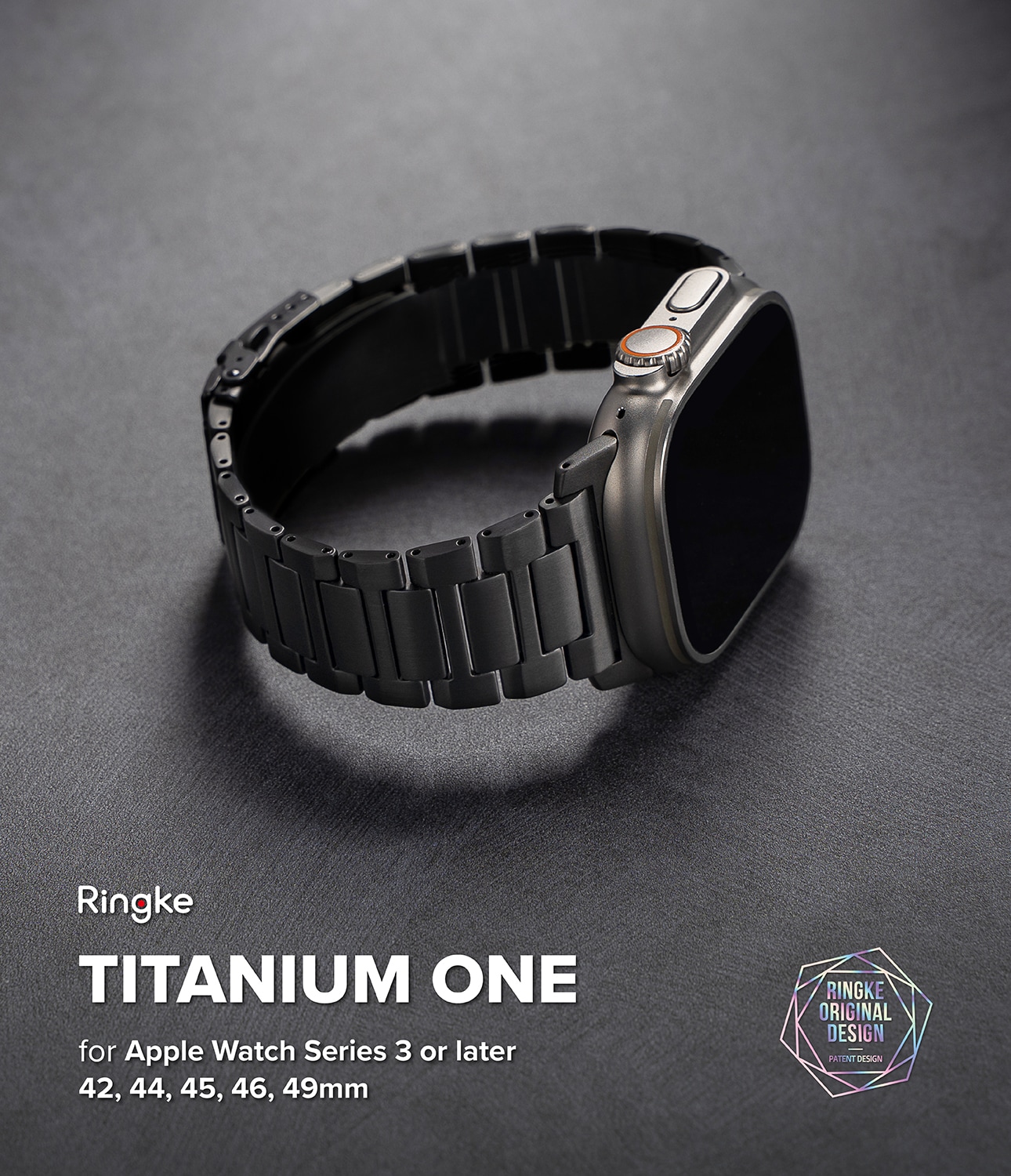 Apple Watch Ultra 49mm 3rd Gen Armbånd Titanium One, Black
