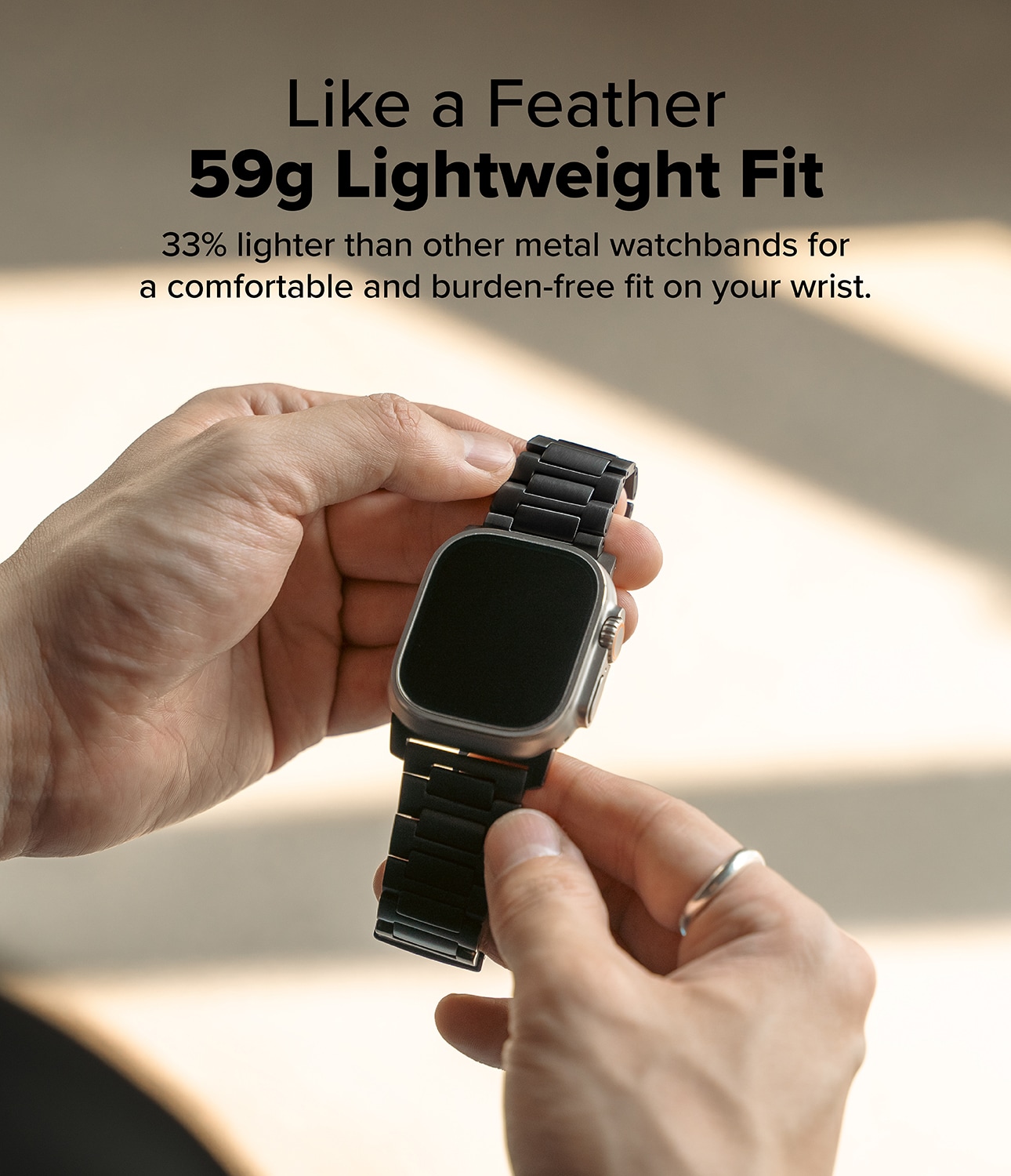 Apple Watch Ultra 49mm 3rd Gen Armbånd Titanium One, Black