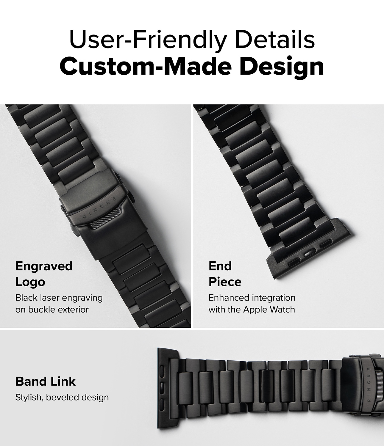 Apple Watch Ultra 49mm 3rd Gen Armbånd Titanium One, Black