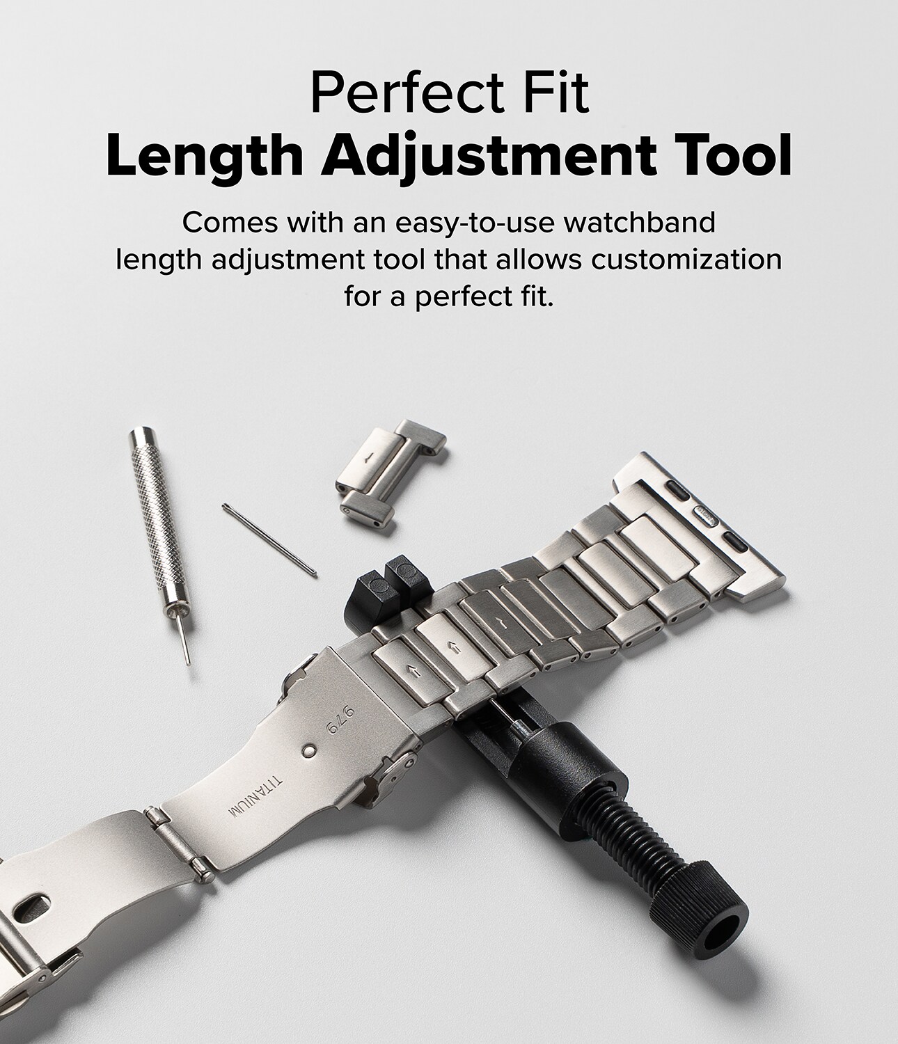 Apple Watch Series 11 46mm Armbånd Titanium One, Natural Titanium