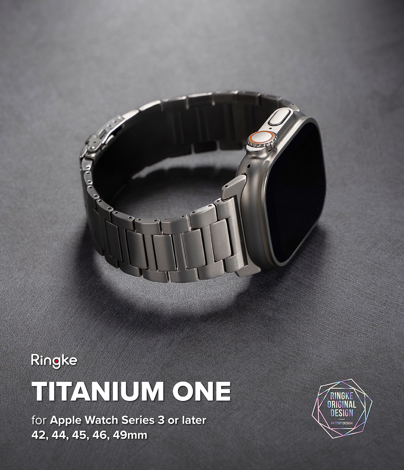 Apple Watch Ultra 49mm 3rd Gen Armbånd Titanium One, Natural Titanium