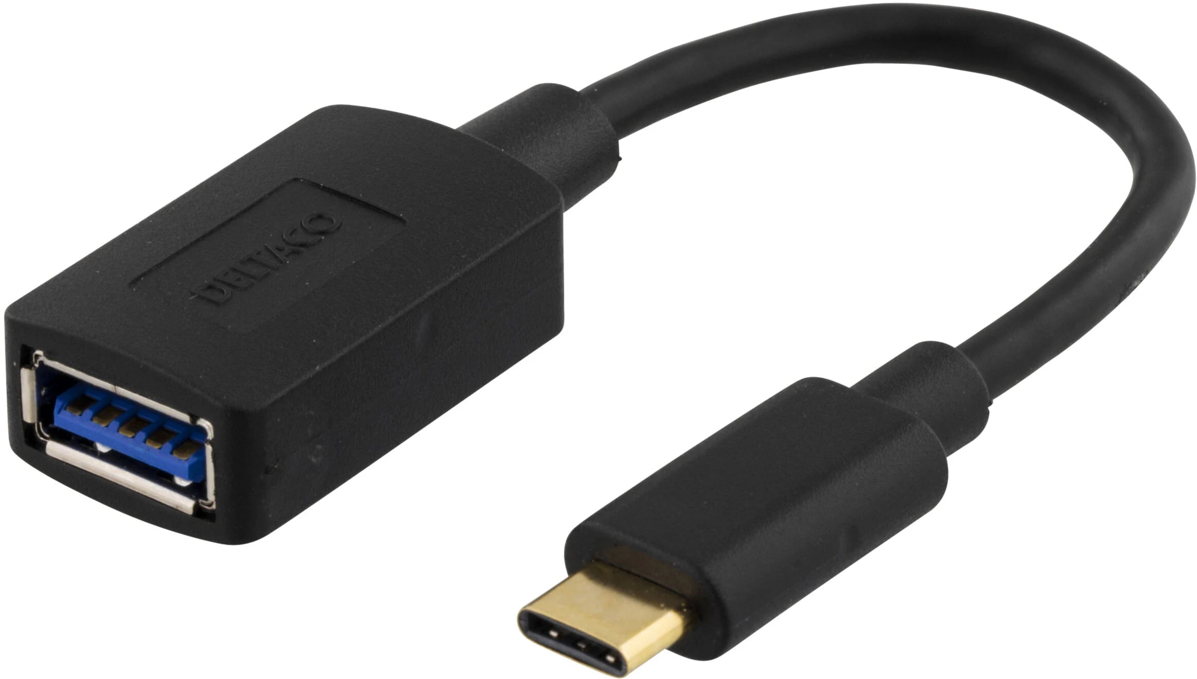 Adapter USB-C til USB-A, Sort