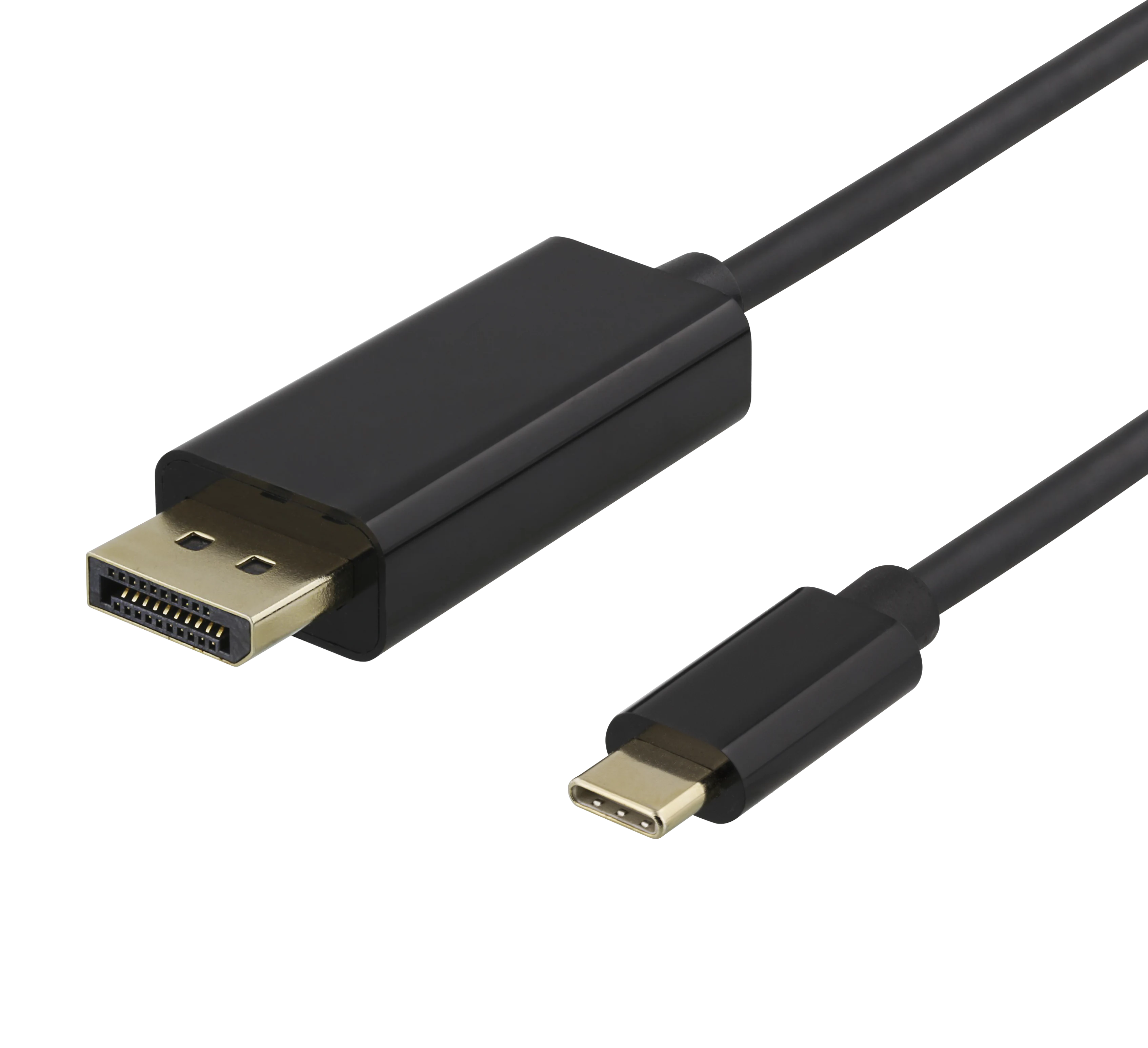 USB-C til DisplayPort kabel 4K 2m, Sort