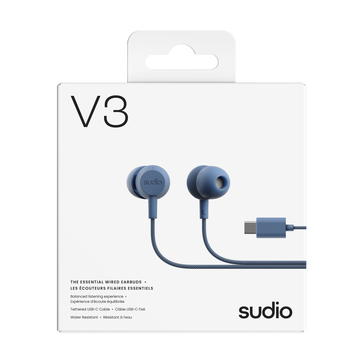 V3 Kablede In-ear høretelefoner med USB-C, Blå