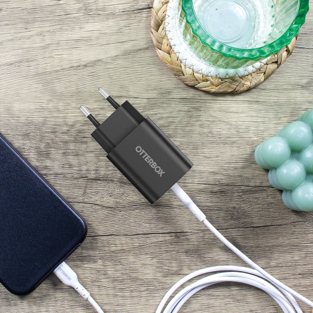 Vægoplader USB-C PD 20W, Black
