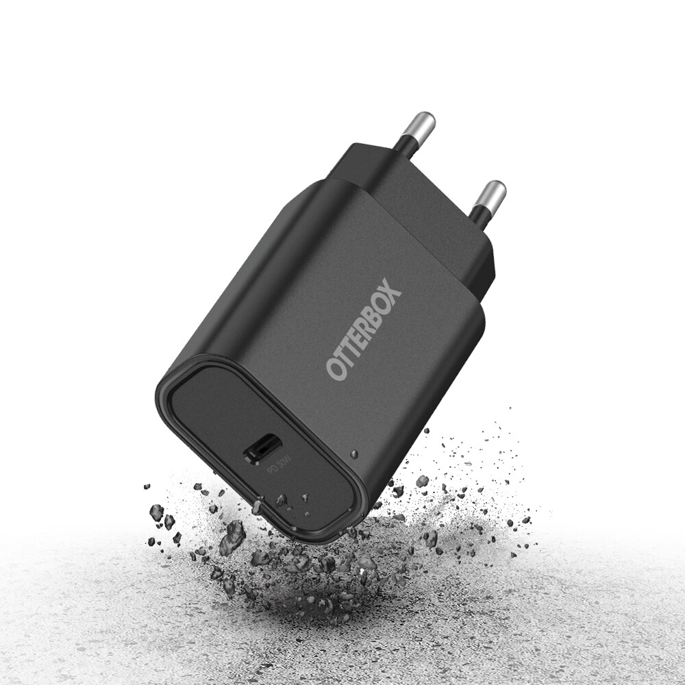 Vægoplader USB-C PD 30W, Black