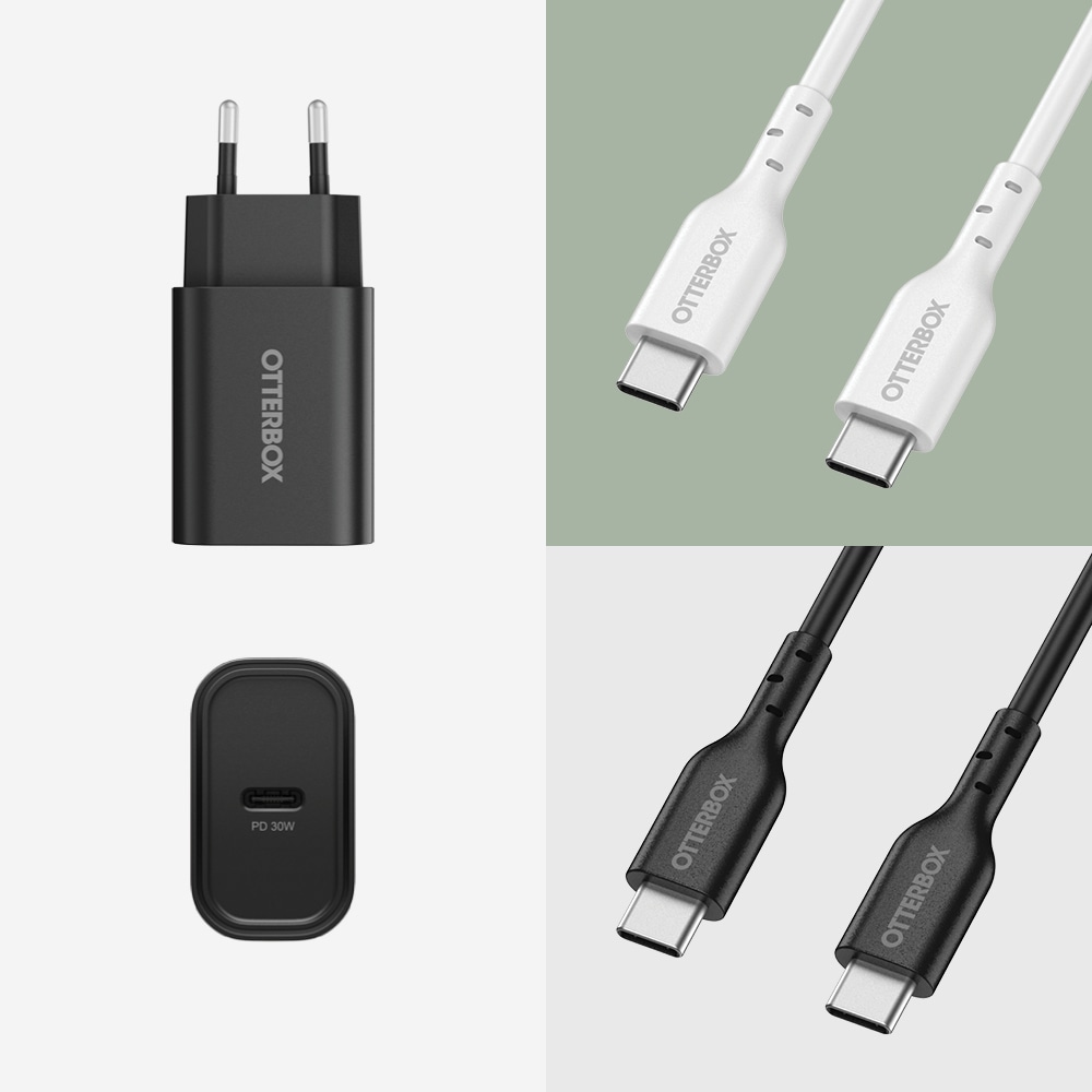 Vægoplader USB-C PD 30W, Black